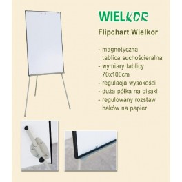 TABLICA FLIPCHART 70x100 WIELKOR BEZ RAMION
