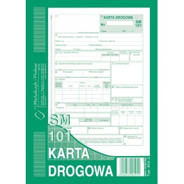 KARTA DROGOWA A/5 MP 802-3 NUMEROWANA